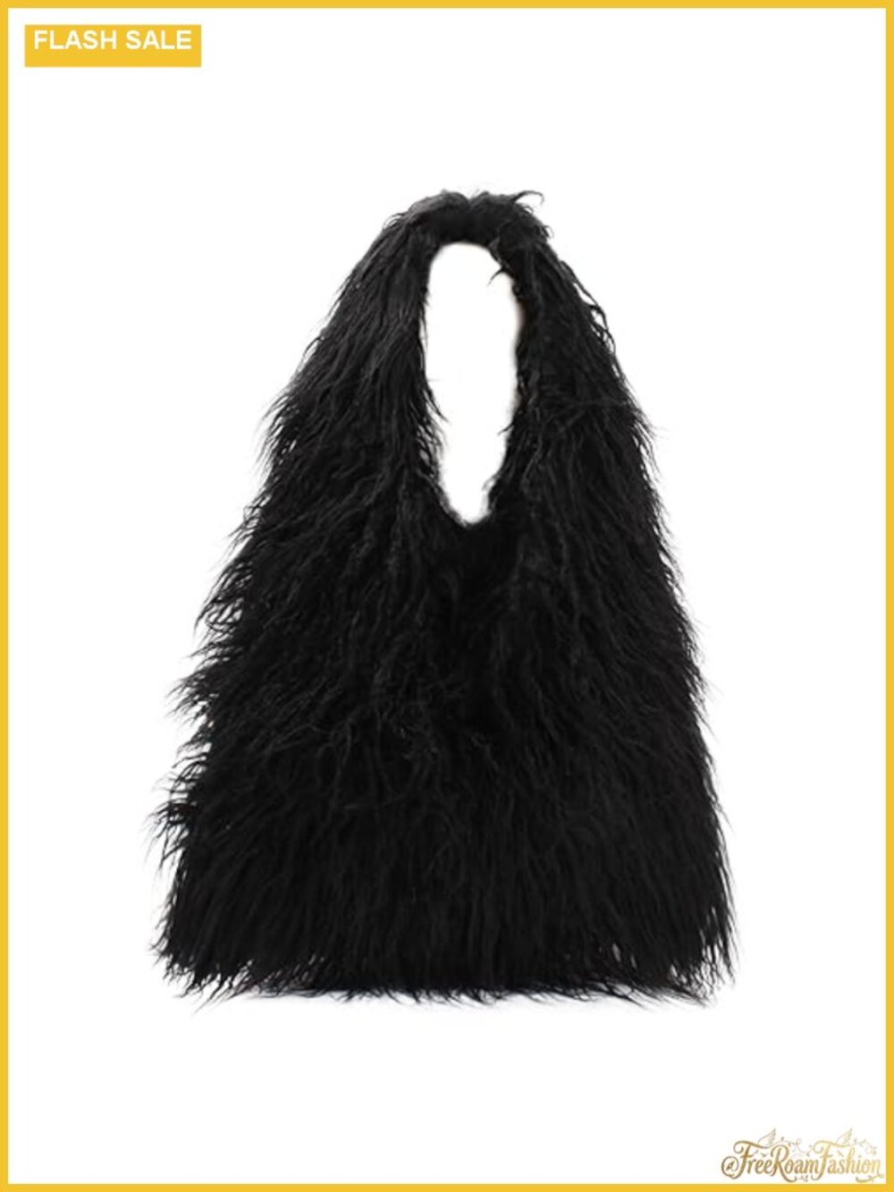 Faux Fur Tote Bag Fluffy Plush Shoulder Hobo Bag Large Capacity Soft Casual